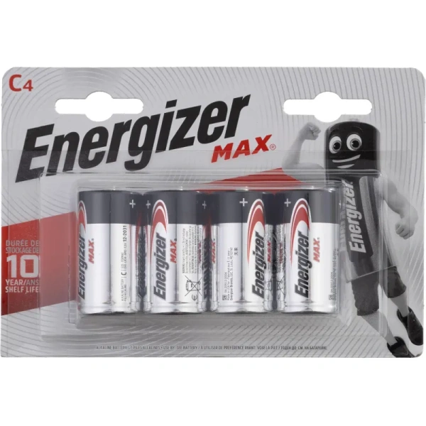 Батарейка C LR14 Energizer Max (4 штуки в упаковке)