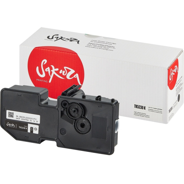 Картридж лазерный Sakura TK5230 K для Kyocera черный совместимый