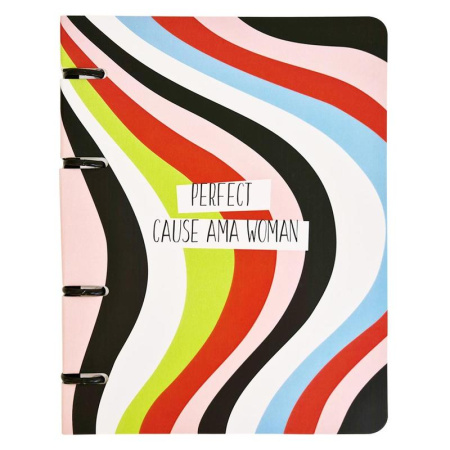 Бизнес-тетрадь Be Smart Abstract A5 80 листов разноразноцветная в клетку  на кольцах (155x212 мм)