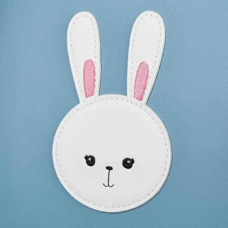 Ранец №1 School анатомический Мордочки Зайчик (Экокожа)