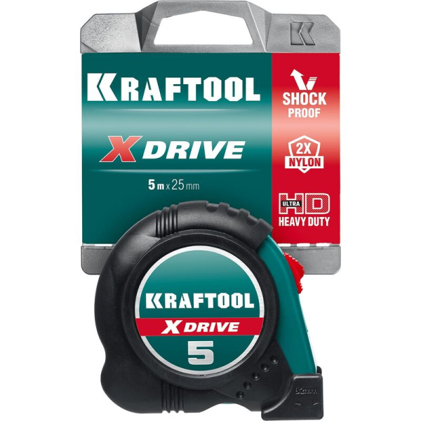 Рулетка измерительная Kraftool X-Drive 5 м х 25 мм сталь  (34122-05-25_z02)