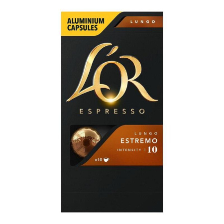 Кофе в капсулах для кофемашин L'or Espresso Lungo Estremo (10 штук в  упаковке)