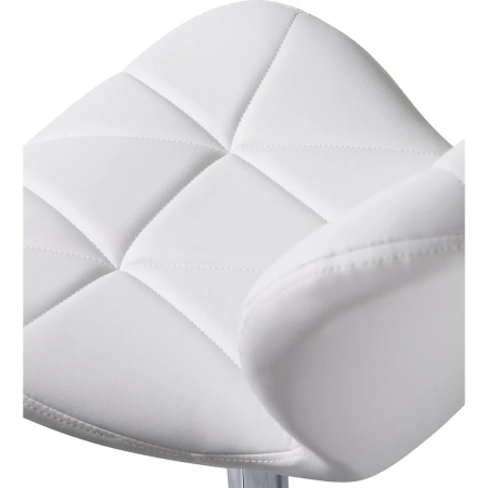 Стул барный Dobrin Barny белый/хромированный (искусственная кожа/металл)