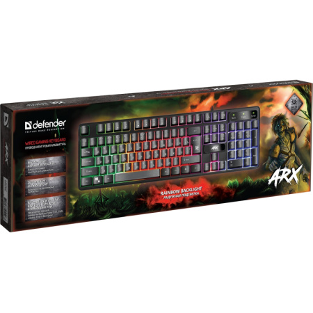 Клавиатура беспроводная Defender Arx GK-196L (45196)
