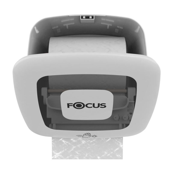 Диспенсер для рулонных полотенец Focus пластиковый белый (код  производителя 8077061)