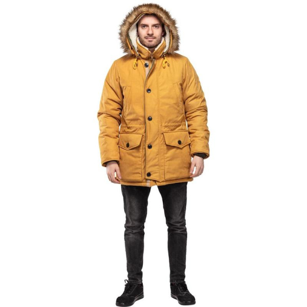 Куртка рабочая зимняя Аляска премиум желтая (размер 44-46, рост 170-176)