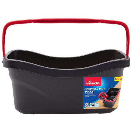 Ведро Vileda 11 л пластик черное