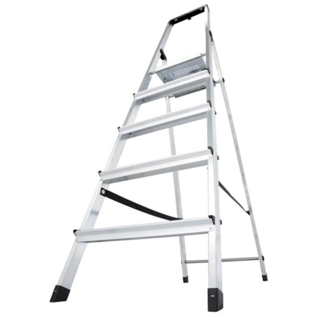 Стремянка алюминиевая 5 ступеней Krause 126238