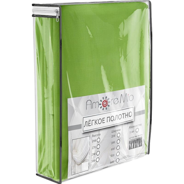 Тюль Amore Mio 400x270 см салатовый (RR 106)