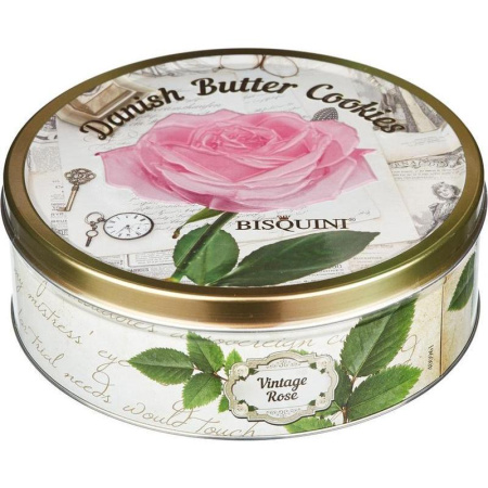 Печенье Bisca «Розы» 4 вида (400г, жестяная банка)