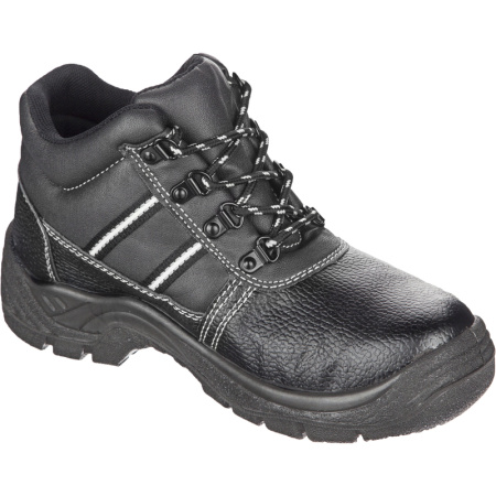 Ботинки рабочие Аскет ПУ из микрофибры черные (размер 46)