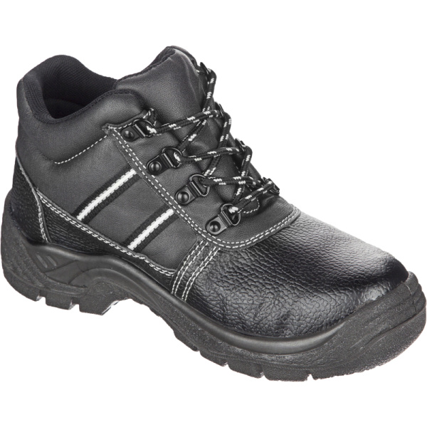 Ботинки рабочие Аскет ПУ из микрофибры черные (размер 46)