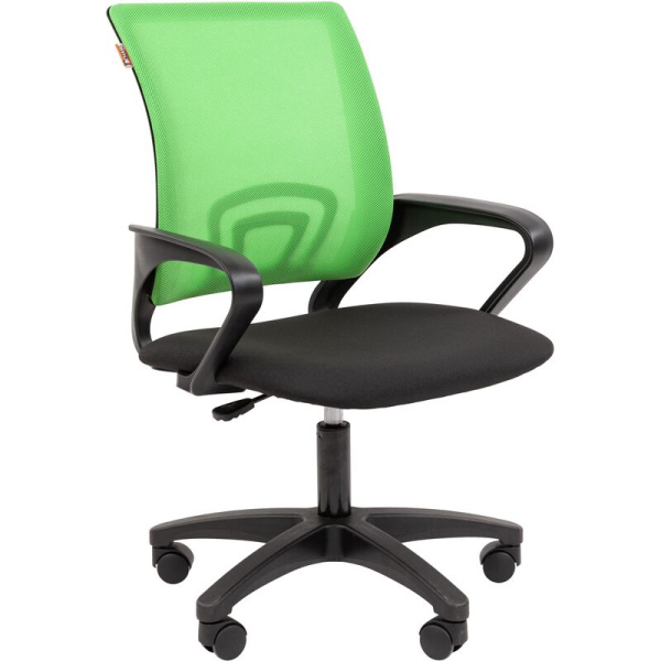 Кресло офисное Easy Chair 304 LT светло-зеленое/черное (сетка/ткань,  пластик)