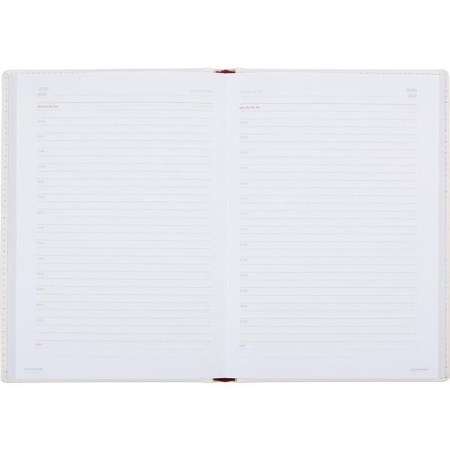 Ежедневник недатированный Attache Velvet искусственная кожа Soft Touch  A5+ 136 листов белый (146х206 мм)