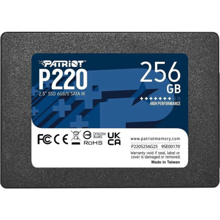 SSD накопитель Patriot Memory P220 256 ГБ (P220S256G25) SSD накопитель Patriot Memory P220 256 ГБ (P220S256G25)