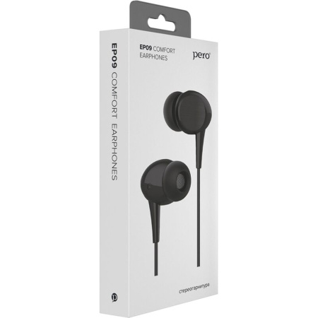 Наушники Pero EP09 черные (4603768350798) Наушники Pero EP09 черные (4603768350798)