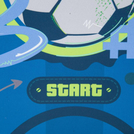 Ранец №1 School Easy Football анатомический синий с двумя отделениями