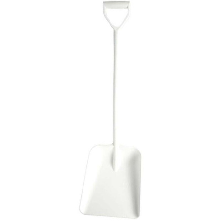 Лопата FBK цельнолитая 330х380х1120мм пластик белая