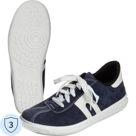 Кроссовки рабочие ПУ из кожевенного велюра синие размер 42