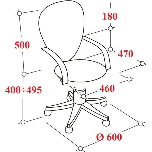 Кресло офисное Easy Chair 304 LT светло-зеленое/черное (сетка/ткань,  пластик)