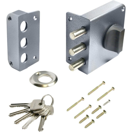 Замок накладной Аллюр ЗН1-2-3 (5 ключей)