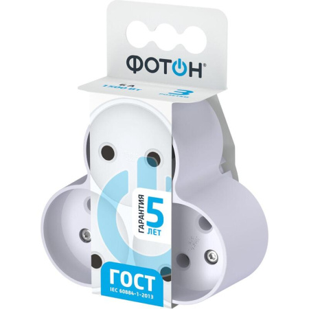 Разветвитель Фотон АМ 6-3 3 розетки (12324)