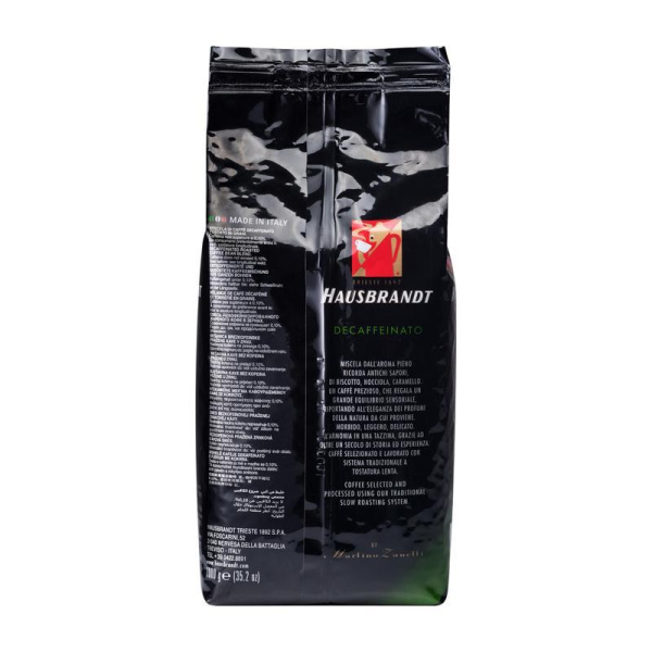 Кофе в зернах Hausbrandt Decaffeinated без кофеина 100% арабика 1 кг