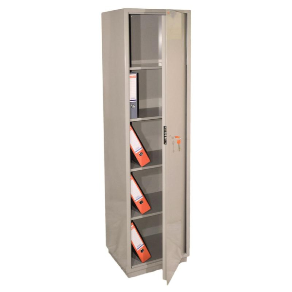 Шкаф бухгалтерский металлический КБC 05 (ключевой замок, 470x390x1850 мм)