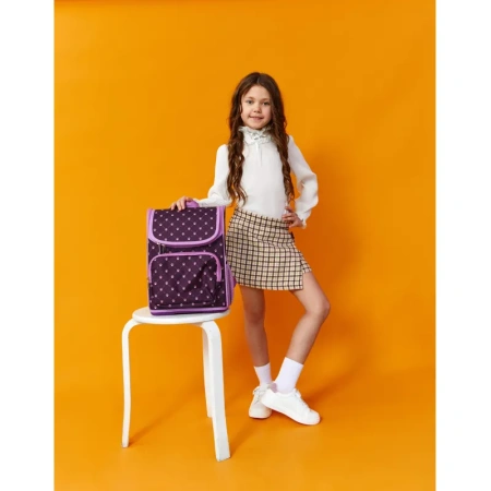 Ранец №1 School Вox Лапки фиолетовый с одним отделением