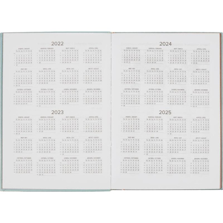 Ежедневник недатированный Attache искусственная кожа A5 136 листов голубой (140x200 мм)