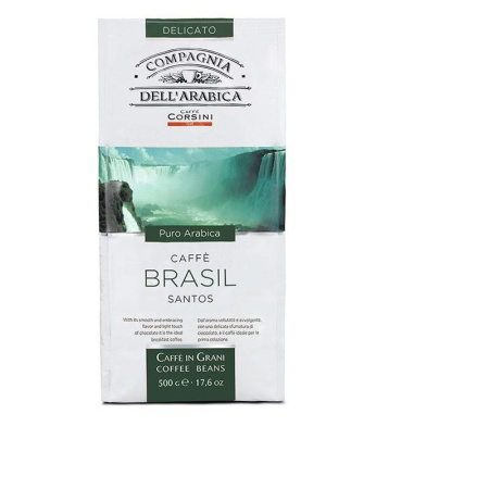 Кофе в зернах Compagnia Dell Arabica Puro Arabica Brasil Santos 500 г