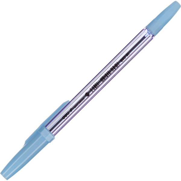 Ручка шариковая неавтоматическая в ассортименте Deli P1-Macaron синяя  (толщина линии 0.5 мм)