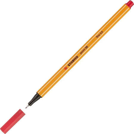 Линер Stabilo Point 88/50 красный (толщина линии 0.4 мм)
