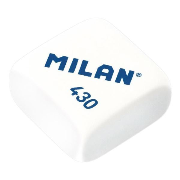 Набор точилка синяя Milan Duet Look и 2 ластика каучуковых 28x28x13 мм