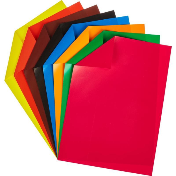 Бумага цветная №1School Отличник (А4, 8 листов, 8 цветов, мелованная, двусторонняя)