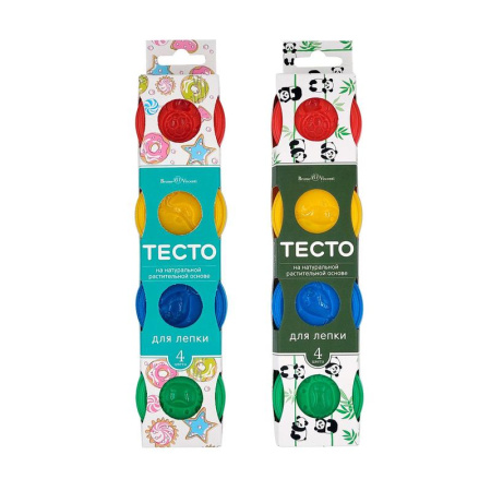 Тесто для лепки Bruno Visconti Нappy Color 4 цвета 80 г