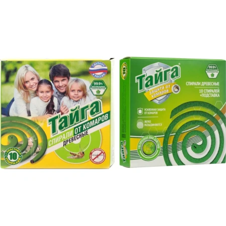 Спираль от комаров Тайга (10 штук в упаковке)