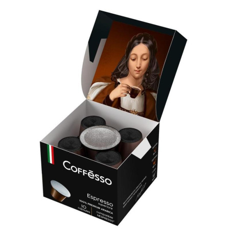 Капсулы для кофемашин Coffesso Espresso Superiore 10 штук в упаковке