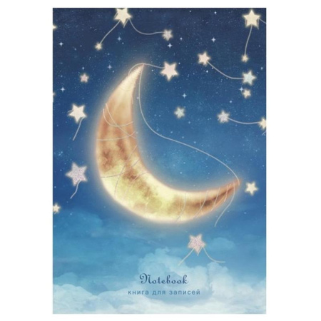 Блокнот Канц-Эксмо Ночное небо А6 80 листов в линейку на сшивке