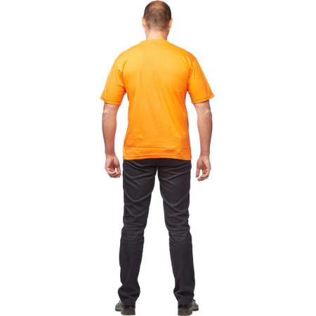 Футболка оранжевая короткий рукав 100% хлопок XXL (56-58)