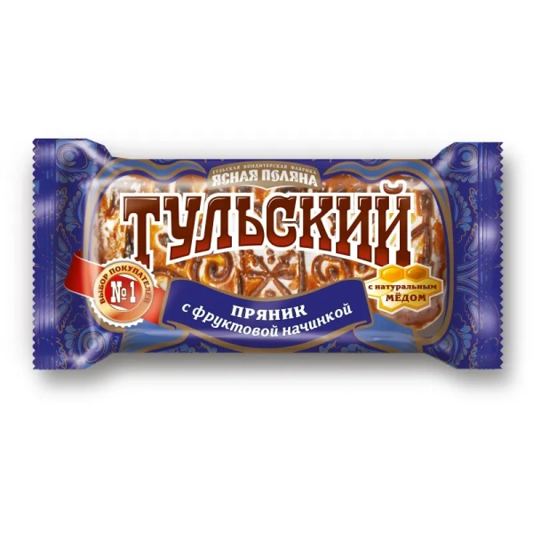 Пряник Тульский Ясная поляна с фруктовой начинкой 130 г