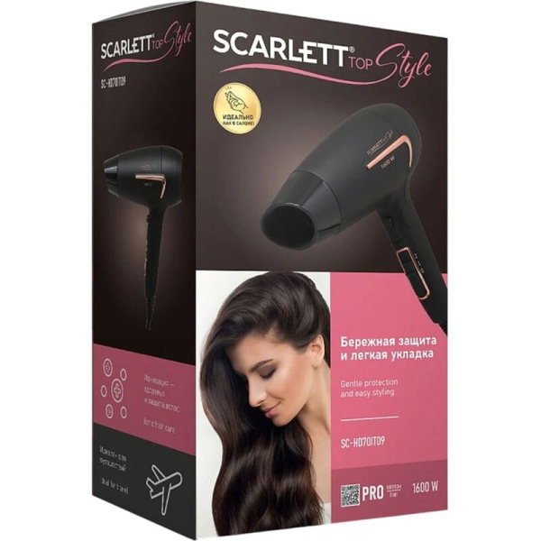 Фен Scarlett SC-HD70IT09 черный