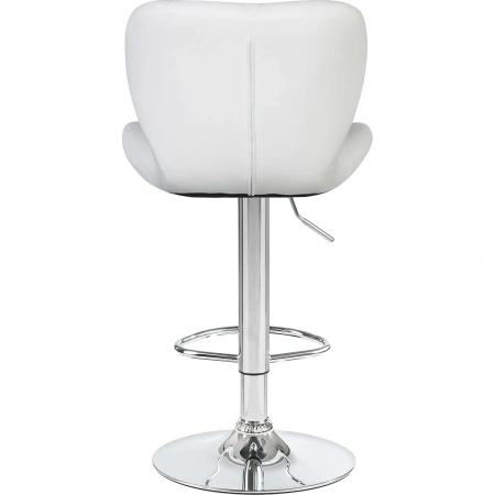 Стул барный Dobrin Barny белый/хромированный (искусственная кожа/металл)