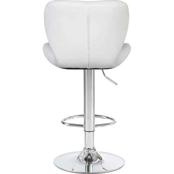 Стул барный Dobrin Barny белый/хромированный (искусственная кожа/металл)