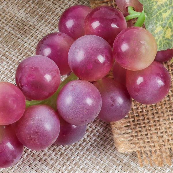 Муляж искусственный виноград 22 ягоды матовый