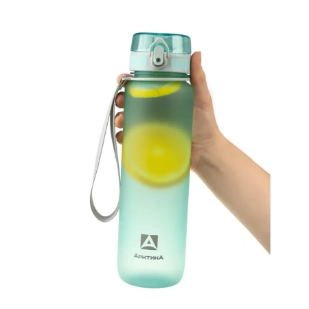 Бутылка для воды голубая 1000 мл