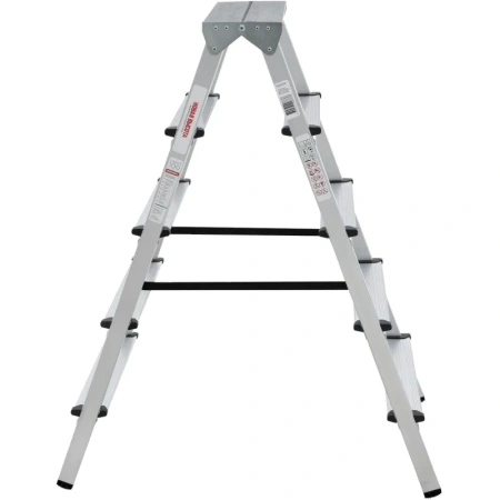 Стремянка алюминиевая двухсторонняя Новая Высота NV 1120 2x5 ступеней  (1120205)