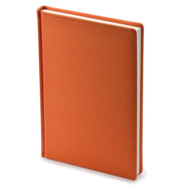 Ежедневник недатированный Attache Velvet искусственная кожа A5+ 136  листов оранжевый (146х206 мм)
