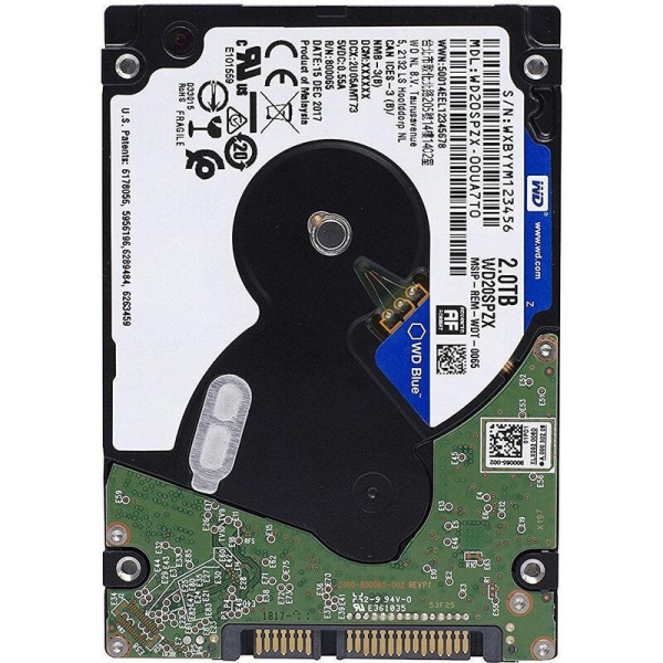 Жесткий диск Western Digital Blue 2 ТБ (WD20SPZX)