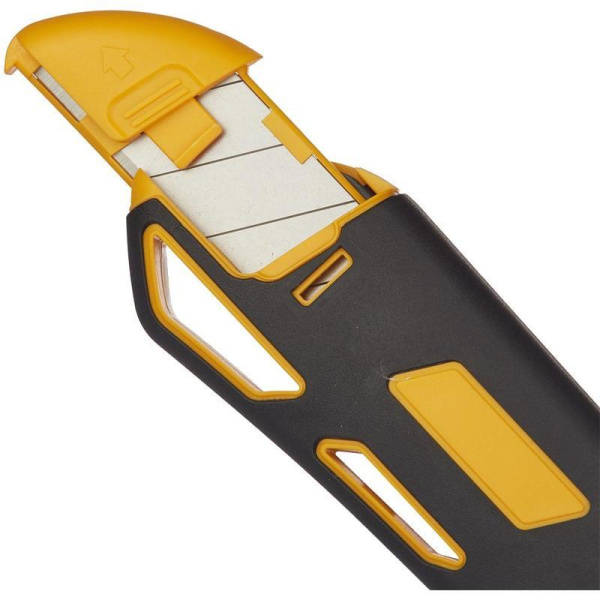 Нож универсальный Attache Selection Supreme с роликовым фиксатором и прорезиненными вставками (ширина лезвия 25 мм)